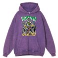 thumbnail image 4 of Sudadera con capucha retro desgastada con diseño de esqueletos de Boston para hombre, moda de otoño, 100 % algodón, estilo hip hop, informal, holgada, 4 of 4