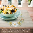 thumbnail image 2 of CounterArt "Floral Bee" 4-Pack Reversible Plastic Tabletop Placemats, 2 of 7