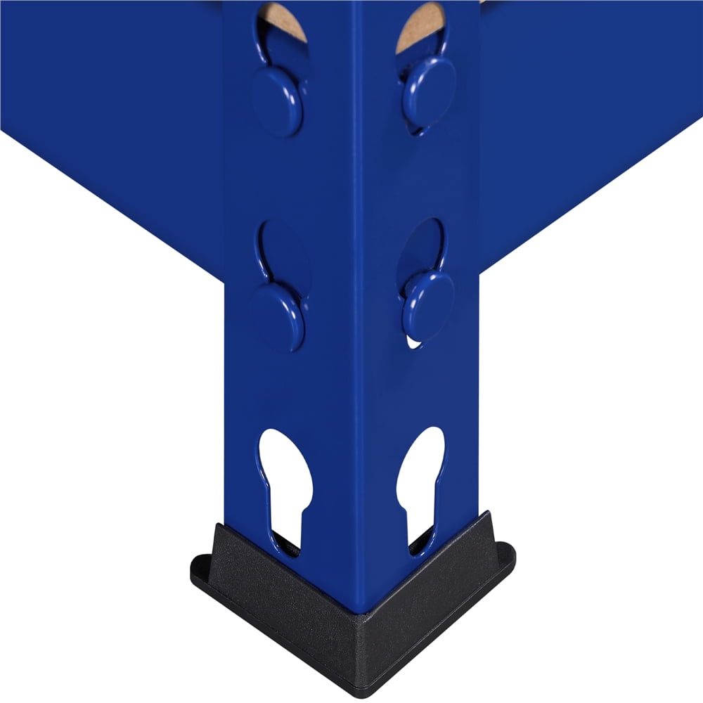 Yaheetech 5-Tier Boltless Shelf 386LB/Tier Metal Frame Set of 3,Blue