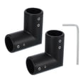 thumbnail image 1 of Conector de Varilla de Cortina de Esquina Uxcell, 2 Pcs Conector de Varilla de Cortina de 90° para Varilla de 3/4", Negro, 1 of 5
