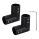 thumbnail image 1 of Conector de Varilla de Cortina de Esquina Uxcell, 2 Pcs Conector de Varilla de Cortina de 90° para Varilla de 3/4", Negro, 1 of 5