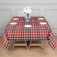 thumbnail image 3 of Red Black White Checkerboard Checkered Pattern Square Tablecloth,Waterproof Square Table Cover,Wipeable Spillproof Washable Table Cover for Home Kitchen Party Decor 52"x52"(132x132cm), 3 of 6