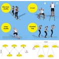 thumbnail image 6 of Yes4All Agility Ladder 12 Rungs Yellow + Agility 12 Cones Yellow + Steel Stakes Combo, 6 of 8