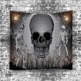 thumbnail image 1 of Xihbxyly Tapiz de Halloween con Estampado de Calaveras, Colorido y Vibrante, para Colgar En La Pared, Ideal para Dormitorio y Sala de Estar, con Un Ambiente Festivo de Halloween, de Poliéster, de 95, 1 of 2