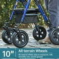 ELENKER Upright Rollator Walker, AllTerrain Stand up Rolling Walker 10