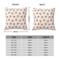 thumbnail image 2 of Fuzoiu Squirrel And Rose Print Square Pillow Cover,Hidden Zipper Design,Luxury Square Pillow Case, Throw Pillow,Couch Cushion-12"x12", 2 of 7