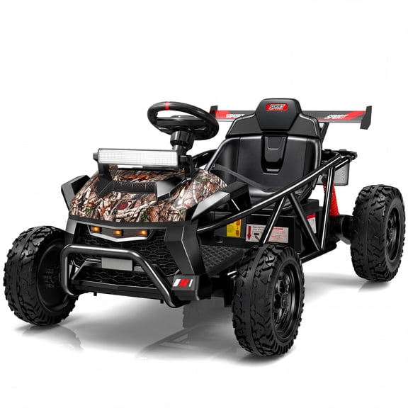 iYofe 36V Electric Ride on Car, 500W Electric Car for Kids with EVA Wheel, Max Speed 9 mph, Spring Suspension, Adjustable Seat, Bluetooth, Powered Ride on Toys for Big Kids Boys Girls, Black