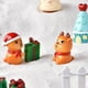 thumbnail image 2 of Estatuas de Navidad coloridas y exquisitas artesanías pequeñas decoraciones de pasteles de estatuas de árboles de Navidad de Papá Noel, 2 of 5