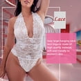 thumbnail image 5 of Body de encaje sexy para mujer Ropa interior Floral Deep V Halter Ropa de dormir Ropa de dormir Inevent XX000142-16, 5 of 5