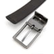 thumbnail image 3 of Men\'s Reversible Leather Dress Belt 1.25" Wide Rotating Buckle (Black), 3 of 3