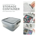 thumbnail image 2 of Simplify 5 Compartment Gift Supply Storage Box in Grey, 2 of 4