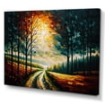 thumbnail image 2 of Designart "Colorful Path Through The Forest III" Landscape Forest Wall Art Living Room, 2 of 5
