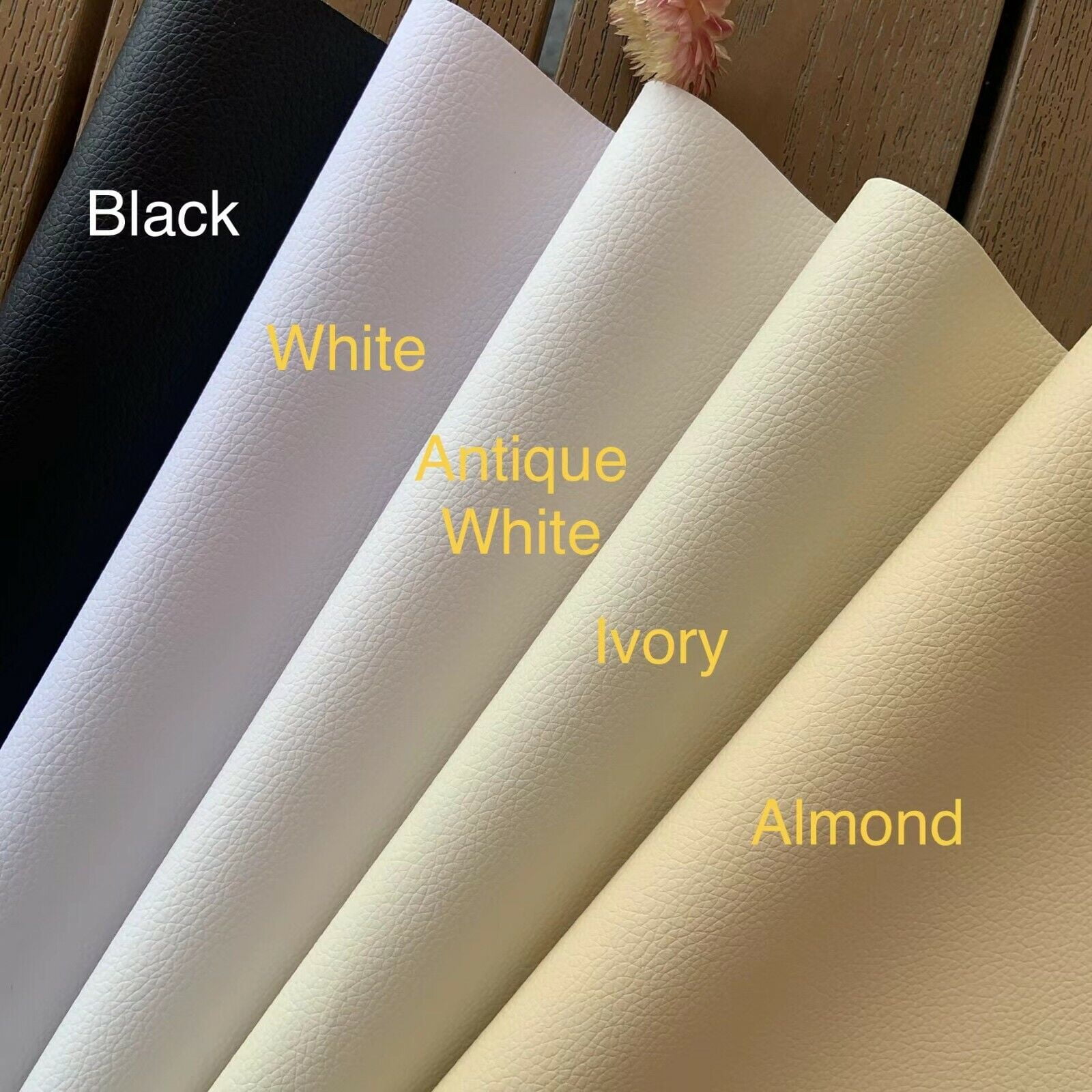 50+ Colors Vinyl Fabric Faux Leather Auto Upholstery 56"Wide Continuous By Yard