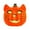 B, variant on Halloween Decorations Pumpkin Light, Resin Hollow Out Pumpkin Cat Head Lantern - Halloween Table Decor Ornaments Gifts