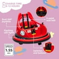 thumbnail image 3 of Track Seven 12V Bumper Car for Toddlers, Kids Electric Bumper Car with Remote Control, LED Lights, Bluetooth, 360°Spin, Ride on Toy Car for Boys Girls Aged 2+, Red, 3 of 6