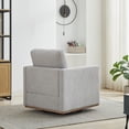 thumbnail image 5 of Jopath Square Swivel Accent Chair, Upholstered Accent Single Sofa Chair Lounge Armchair for Living Room Bedroom Apartment Nursery Light Gray, 5 of 9