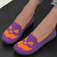 thumbnail image 2 of Oyedens Halloween Slip on Loafers Walking Shoes for Women Funny Pumpkin Flats Women's Casual Shoes, 2 of 5