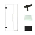 thumbnail image 3 of Transolid Ehtb37257610c-Bk Elizabeth 76" High X 37" Wide Hinged Semi Frameless Shower Door, 3 of 7