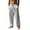 Light Gray_CN14, variant on Resicozy Men's Linen Pants Beach Casual Cotton Summer Lightweight Elastic Waist Drawstring with Pockets Saffron M