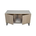 thumbnail image 3 of Modern Wooden Cat House with Scratching Mat - 47.64" x 21.46" x 25.98", 76.4 lbs, 3 of 9