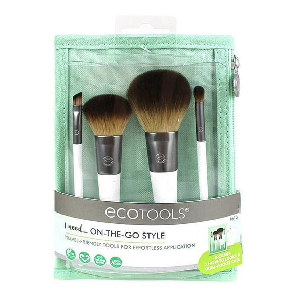 Set de brochas Ecotools On The Go 4 piezas