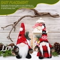 thumbnail image 2 of Decoraciones navideñas de gnomo, adornos navideños de gnomo rellenos, adorno enano de Navidad, decoraciones navideñas de mesa, 2 uds., 2 of 7