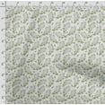thumbnail image 4 of Soimoi Leaves Printed, Cotton Fleece, Fabric by The Yard Sewing DIY Stretch Fabric 56 Inches Wide, WarmFabric for Hats, Coats, Gloves, Blankets, Light Mint Green, 4 of 5