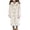 Beige, variant on xaoyunyn Overcoat for Girls Winter Long Thickened Warm Fleece Jacket Solid Color Soft Outerwear 5-16 Years