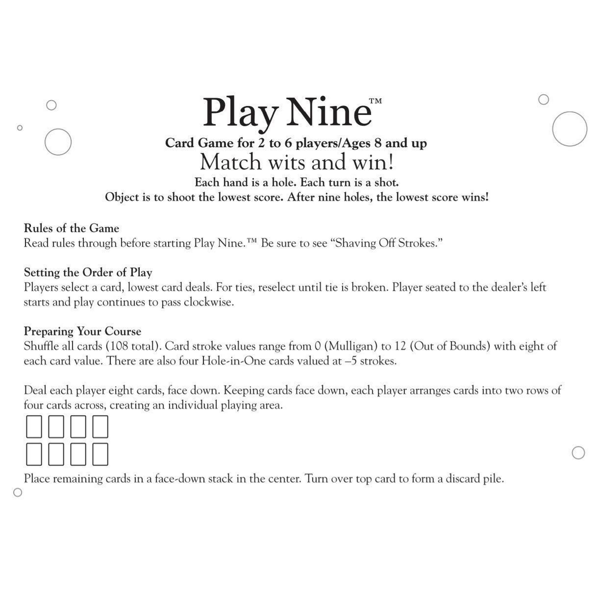 Play Nine - The Card Game of Golf! | Walmart Canada
