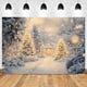 thumbnail image 5 of Winter Christmas Tree Backdrop Photography Snow Path Hut Natural Landscape Kids Family Portrait Photocall Background Photo Props, 5 of 5