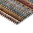 thumbnail image 3 of Addison Rugs Mayfield Premium Machine Washable Transitional Stripes Paprika Rectangle Rug, 8' x 10', 3 of 6