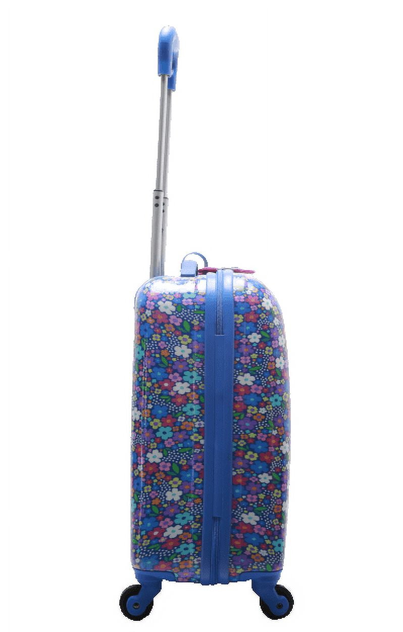 Black trolley suitcase with logo detail brand GUESS