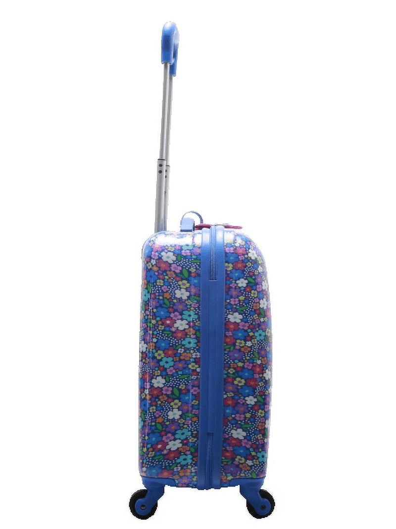 CRCKT 21-inch Flower Power Hardside Carry-On Kids Luggage With