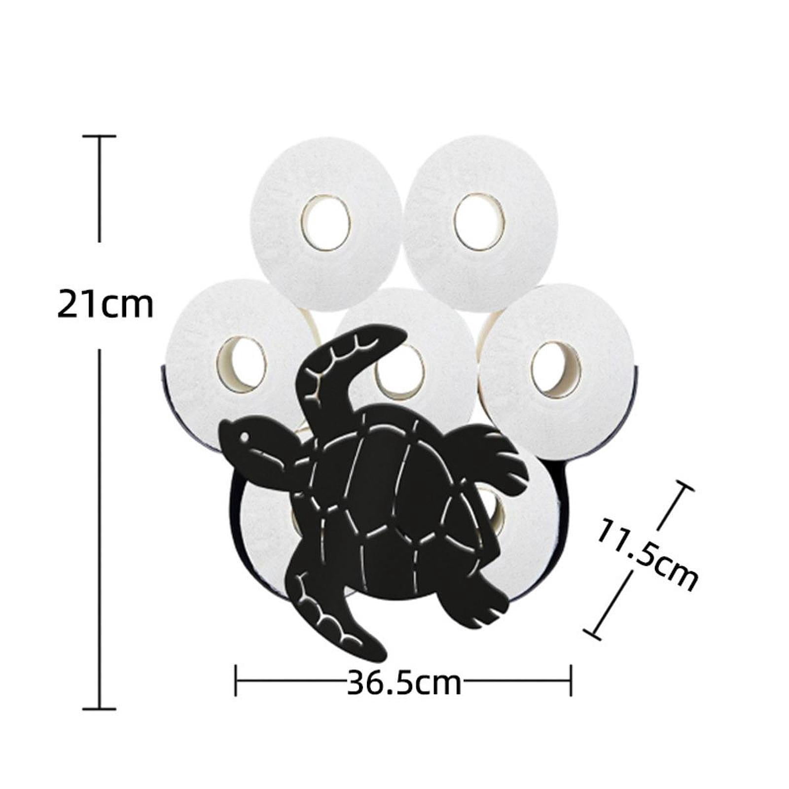 Fiocias Creative Toilet Paper Holder Animal Design Iron Wall Mount Tissue Organizer Rack