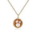 thumbnail image 1 of JeenMata Collar con Colgante de Perlas en Forma de Nido de Pájaro Collar Delicado y Lindo: la Última Joyería de Moda, 1 of 3