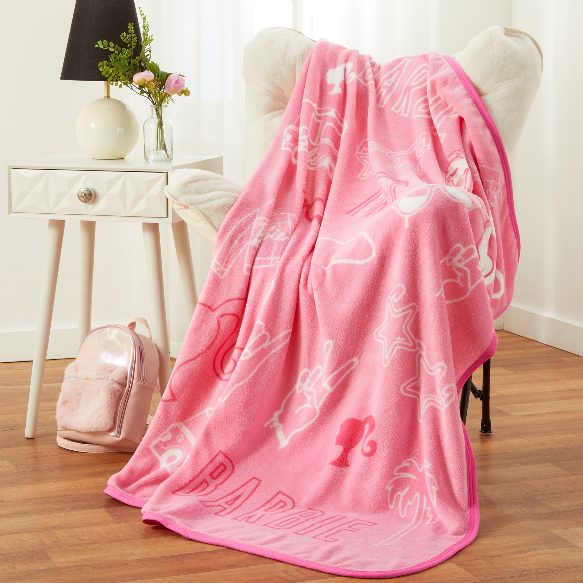 Barbie fleece throw blanket on sale