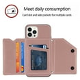 thumbnail image 4 of Mantto Cases for iPhone 11 Pro - 5.8 inch Wallet Case with Card Holder, PU Leather ID Credit Card Slots Double Magnetic Clasp Kickstand Shockproof Back Flip Slim Phone Cover, Rosegold, 4 of 8