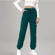 thumbnail image 2 of Gibobby Pantalones para mujer deportivos Pantalones de chándal de forro polar peludo para mujer, pantalones de forro polar con cordón grueso y cálido para invierno(Verde,G), 2 of 5