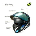 thumbnail image 5 of HAX Obsidian Full Face Dual Visor Adult Motorcycle Helmet for Motorbike Street Bike with Pinlock Ready DOT Approved, 5 of 8