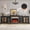 B#Black, variant on LGHM 135" Fireplace TV Stand with 30" Electric Fireplace, 5 in 1 Modular Entertainment Center with LED Lights & Power Outlets & Glass Doors, White Brown