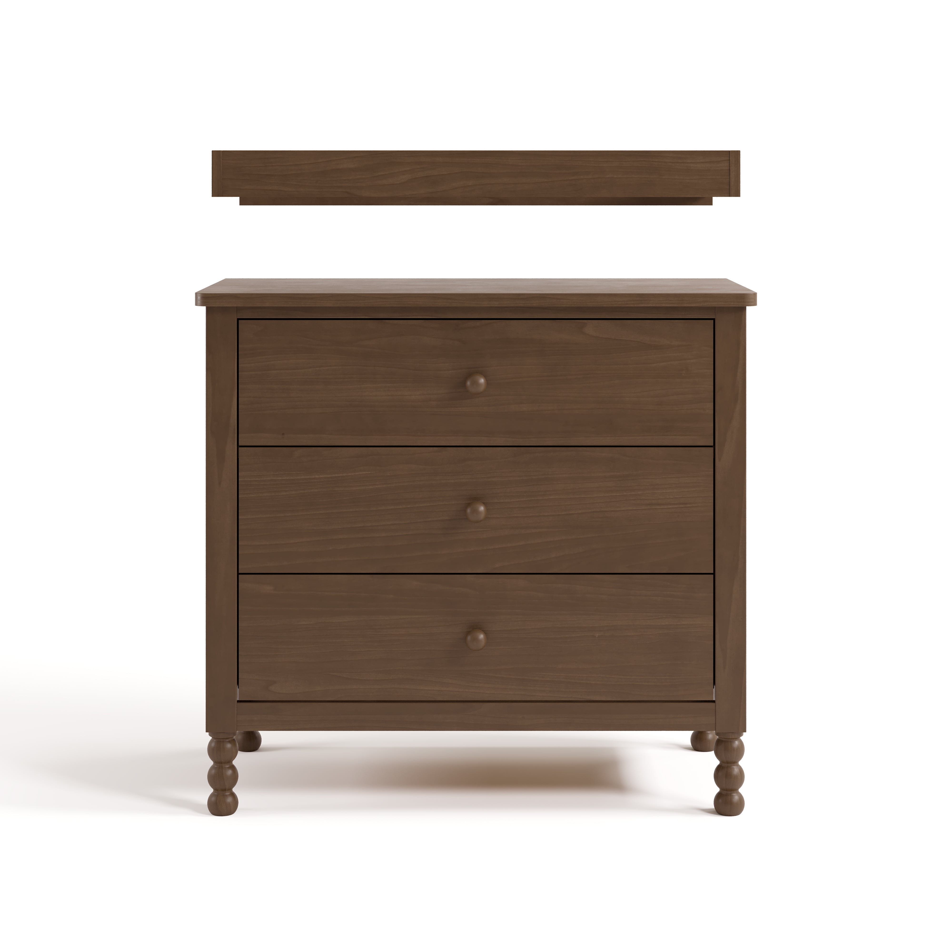 Art of Nursery by Storkcraft Rio 3 Drawer Chest with Removable Infant Changing Topper, Hazelnut