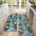 thumbnail image 4 of Kitchen Rugs Sets Of 2,Bernese Mountain and Flower Anti Fatigue Kitchen Mat Rugs Non Slip Washable,Decorative Kitchen Floor Mats for Kitchen,Sink,Laundry,17"X47", 4 of 5