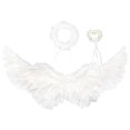 thumbnail image 2 of Alas de ángel para , alas de plumas para , disfraces de ángel para El 100x45cm Zulema Juguetes de ala de ángel de Costunme, 2 of 8