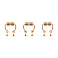 thumbnail image 4 of maskred 1/2/3/5 2021 New Fake Nose Ring Alloy Nose Hoop Septum Rings For Rosegold 3PCS, 4 of 6