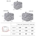 thumbnail image 6 of Toaster Cover 2 Slice, Blue Floral Leaf Dustproof Bakeware Oven Protector with Top Hook, Retro Farmhouse Plant Tree Branch Waterproof Small Kitchen Appliance Toasters Dust Cover, 12"x7.5"x8", 6 of 9