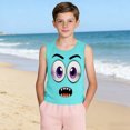 thumbnail image 4 of Niños Pequeños Camisola sin Mangas Gradiente Suave Impresión Moda Lindo Fondo para Niños 3-15 Años, 4 of 8