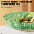 thumbnail image 4 of Tauxra Clear Gold Hammered PET Fruit Tray Stackable Snack Bowl For Living Room Coffee Table, 4 of 6