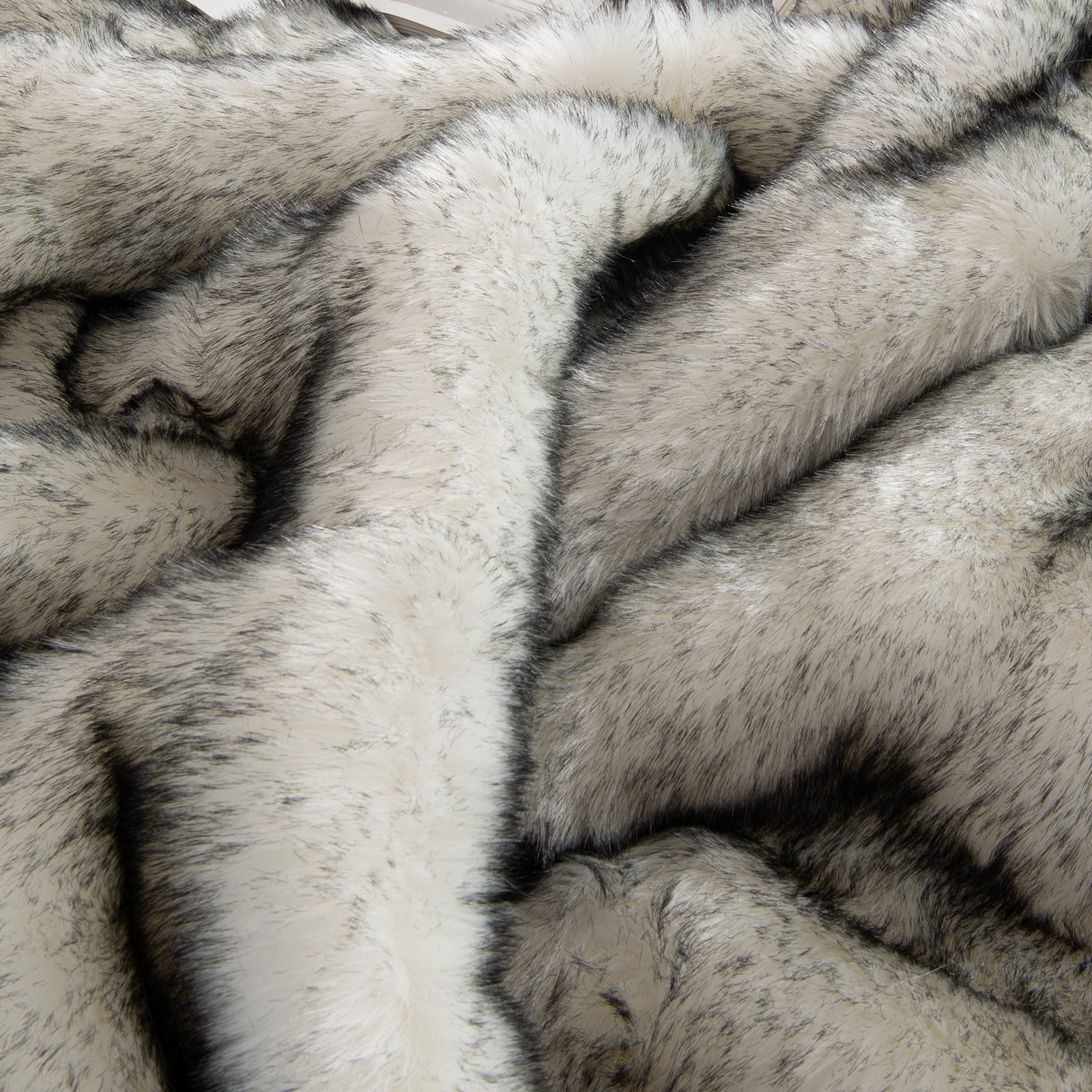 Cozylore Luxury Faux Fur Throw Blanket for Bed Super Thick Warm Long Fluff Fuzzy Blankets for Bedroom Living Room, 60" x 80", White