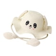 thumbnail image 2 of Bunblic Rabbit Chapeau de Paille à Grand Bord pour Écrans Solaires pour Festivals de Rue Femmes Blanc, 2 of 8