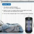 thumbnail image 6 of Bug Zapper Outdoor Mosquito Waterproof Mosquito Killer Light Bed Bug Killer For Bedroom Kitchen Living Room Garage Camp Site, 6 of 8